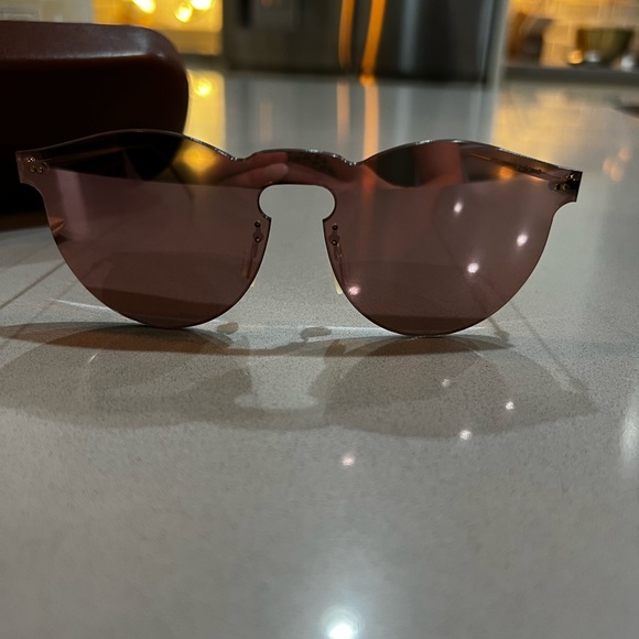 Illesteva Rimless Sunglasses - Pink Sunglasses - Mirrored Sunglasses - Womens - Picture 5 of 9